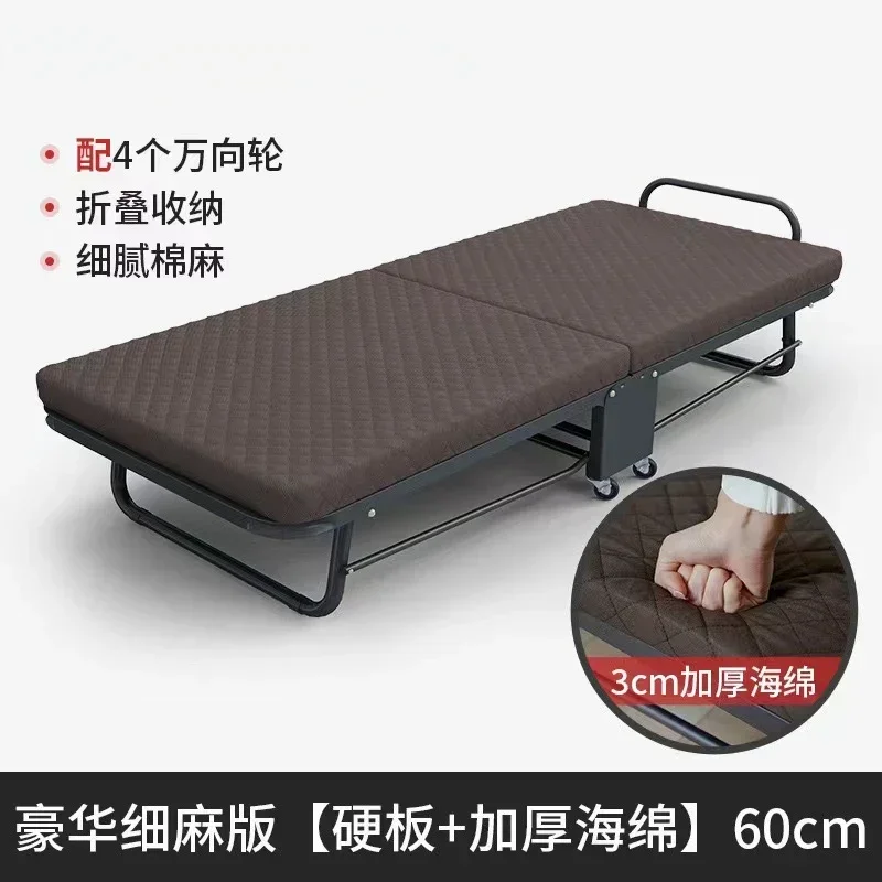 Wall Metal Folding Rollaway Bed With Mattress For Guests