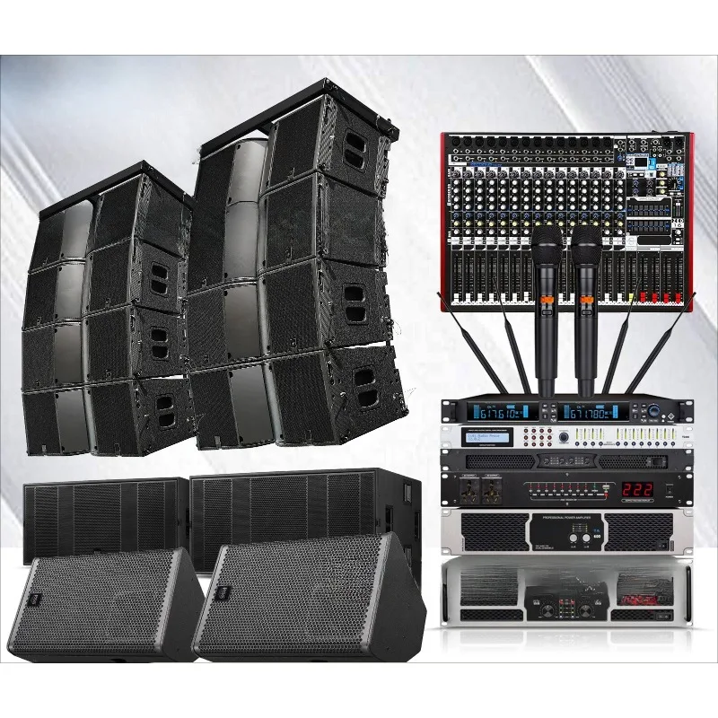 Linear array audio professional stage performance high-power double 12-inch linear array speaker equipment full set