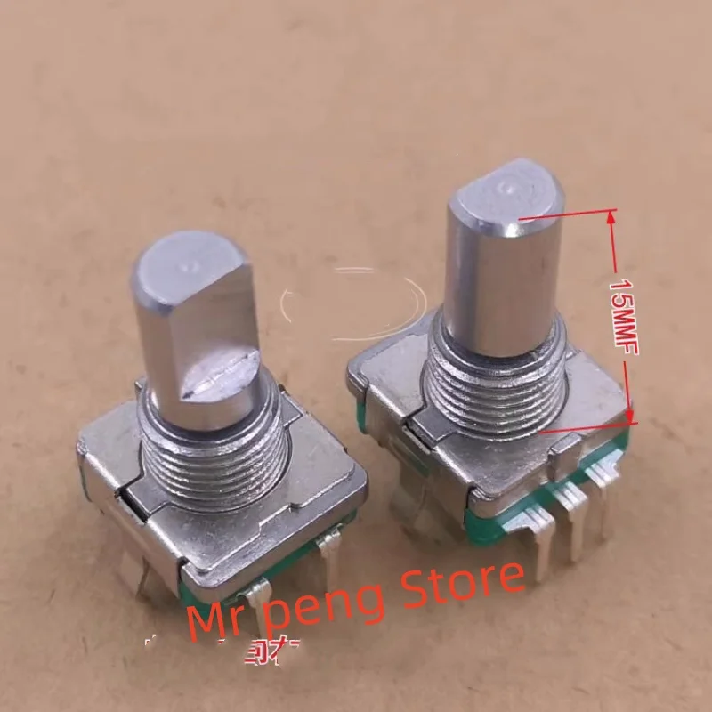 

2pcs for EC11S encoder rotates the reset switch from left to right to detect the switch with a press switch shaft length of 15MM