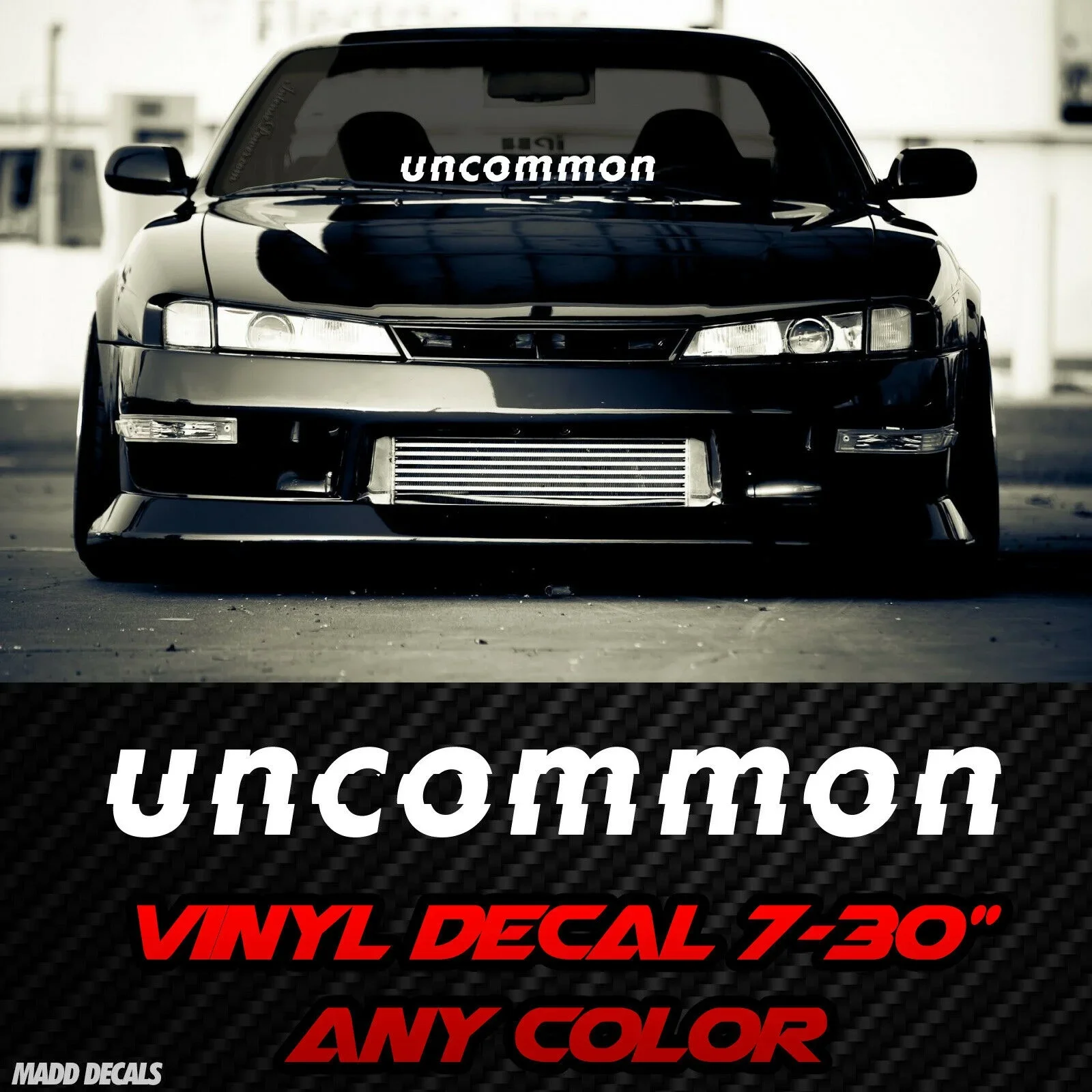 

For uncommon Windshield Banner Sun Strip Decal Sticker JDM Stance