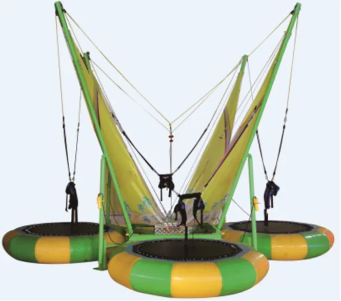 Amusement Park Children a 4 Person Bungee Trampoline+trampoline Outdoor