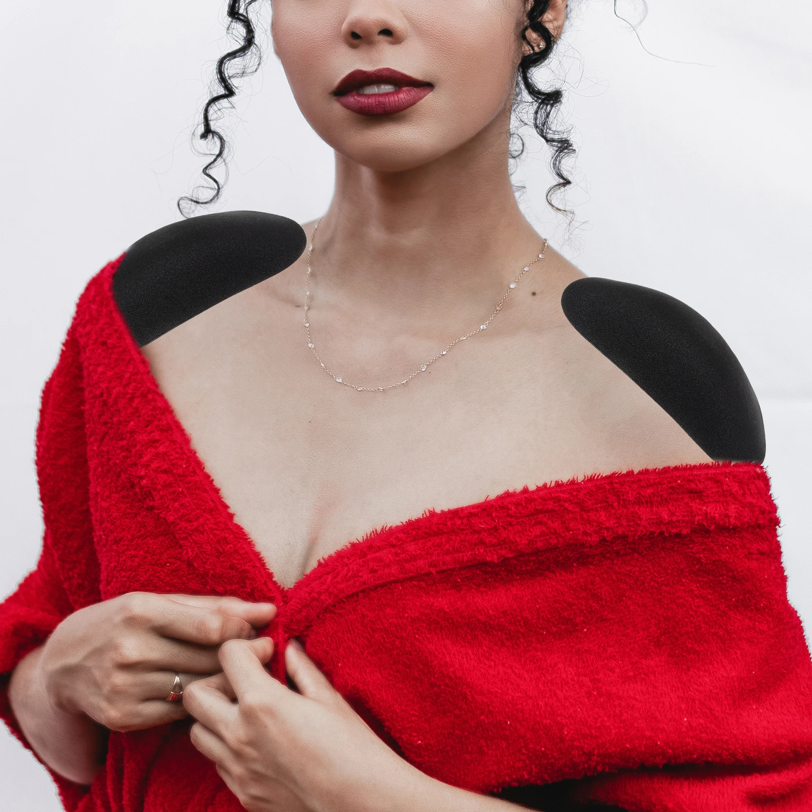 

20Pair Breathable Comfortable Shoulder Pads Enhancer for Clothes Trim Stretch Shoulder Shape Daily Use Skirt Sponge Pad