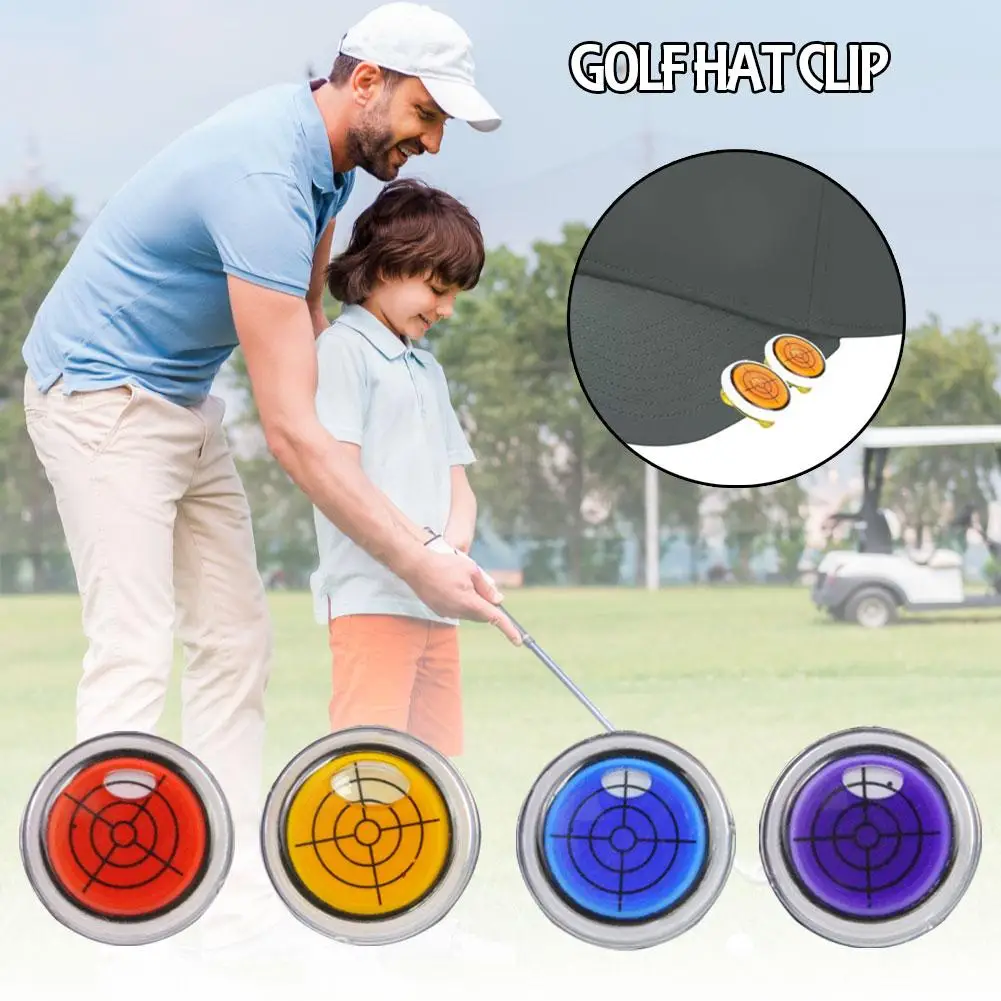 Golf Level Gauge Marker With Magnetic Cap Clip Fashion And Exquisite Durable Gift For Golfers Blue And Pink Golf Marker Acc R6K7