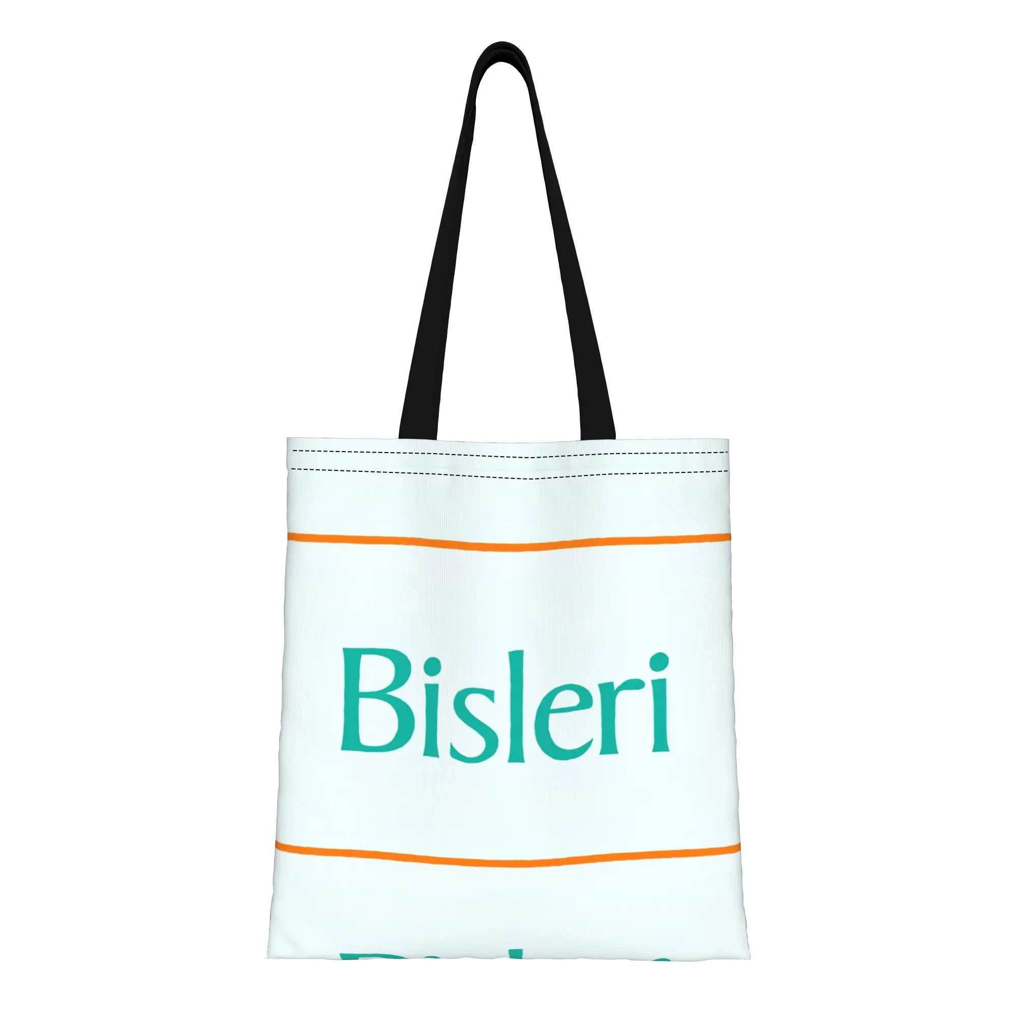 

Сумка-тоут bBisleri Teal Logo из холщовой ткани: идеальна для покупок, путешествий, активного отдыха, прочная наплечная сумка