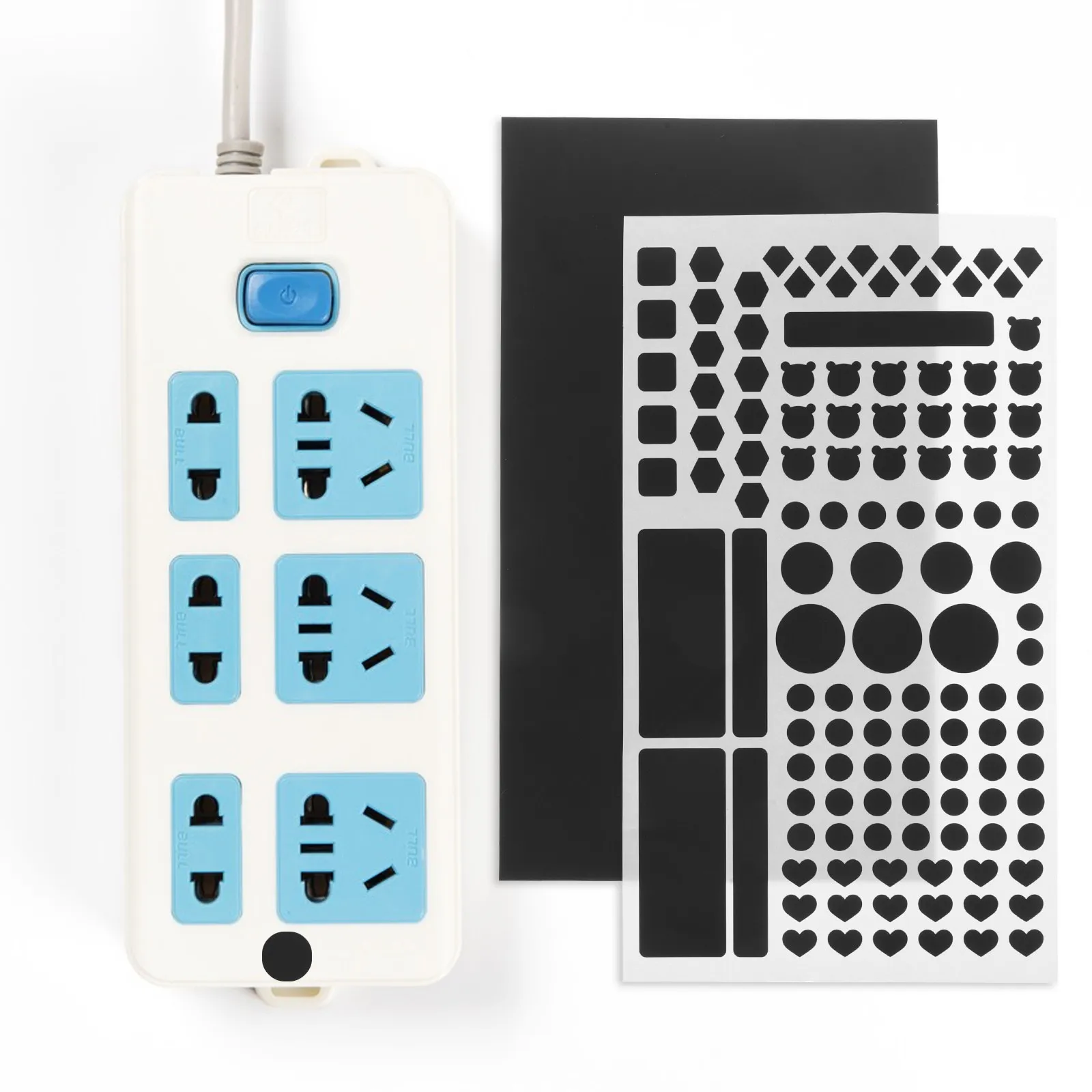 2Pcs Light Blocking Filters LED Black Stickers 100 Percent Light Blocking for Routers Electronics Blackout Sheets