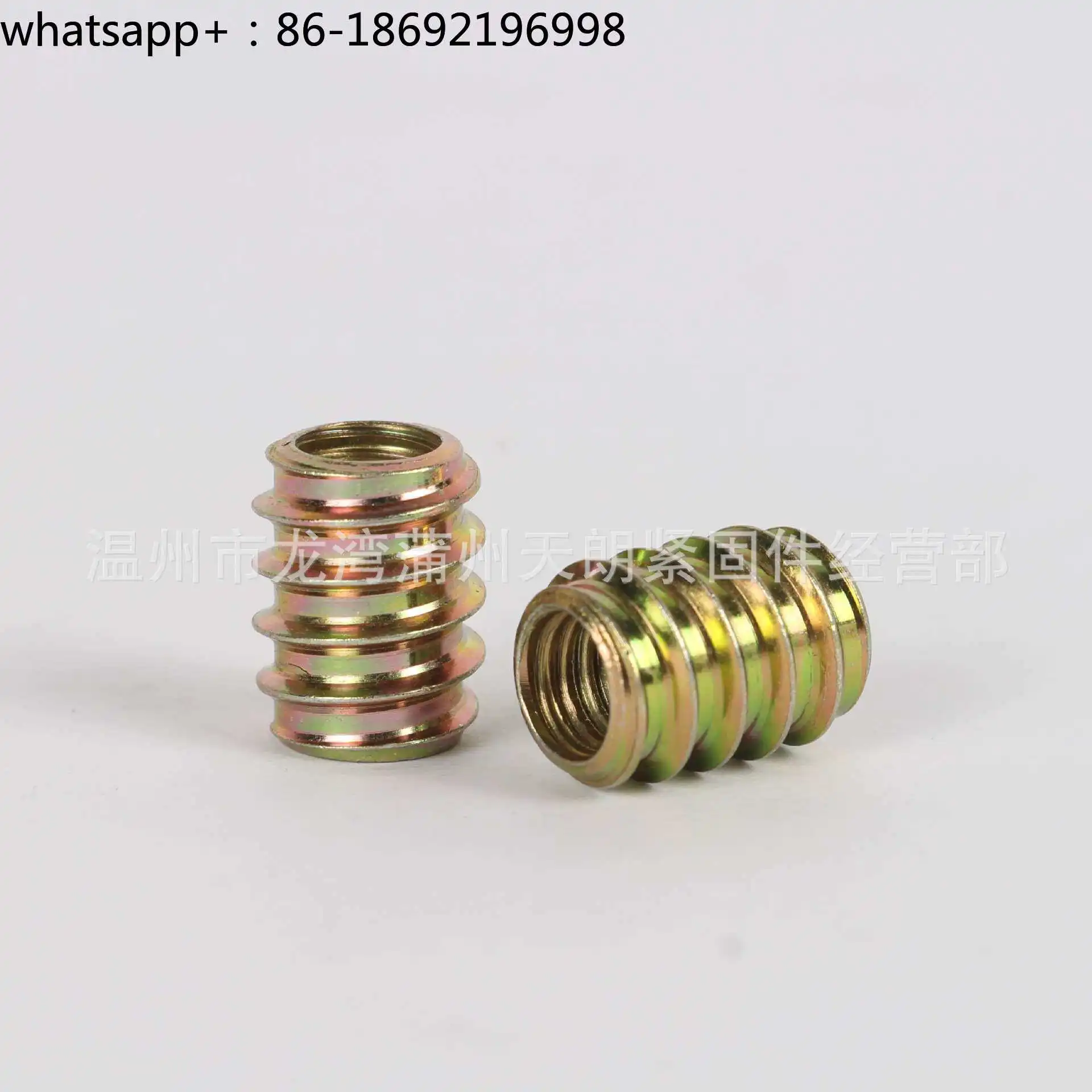 Iron Inner and Outer Teeth Straight Through Nut/furniture Link Nut/no Inner Hexagon