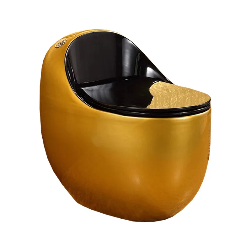 Customized Middle East, India, Pakistan, Vietnam color gold electroplated gold ceramic toilet deodorant bathroom toilet