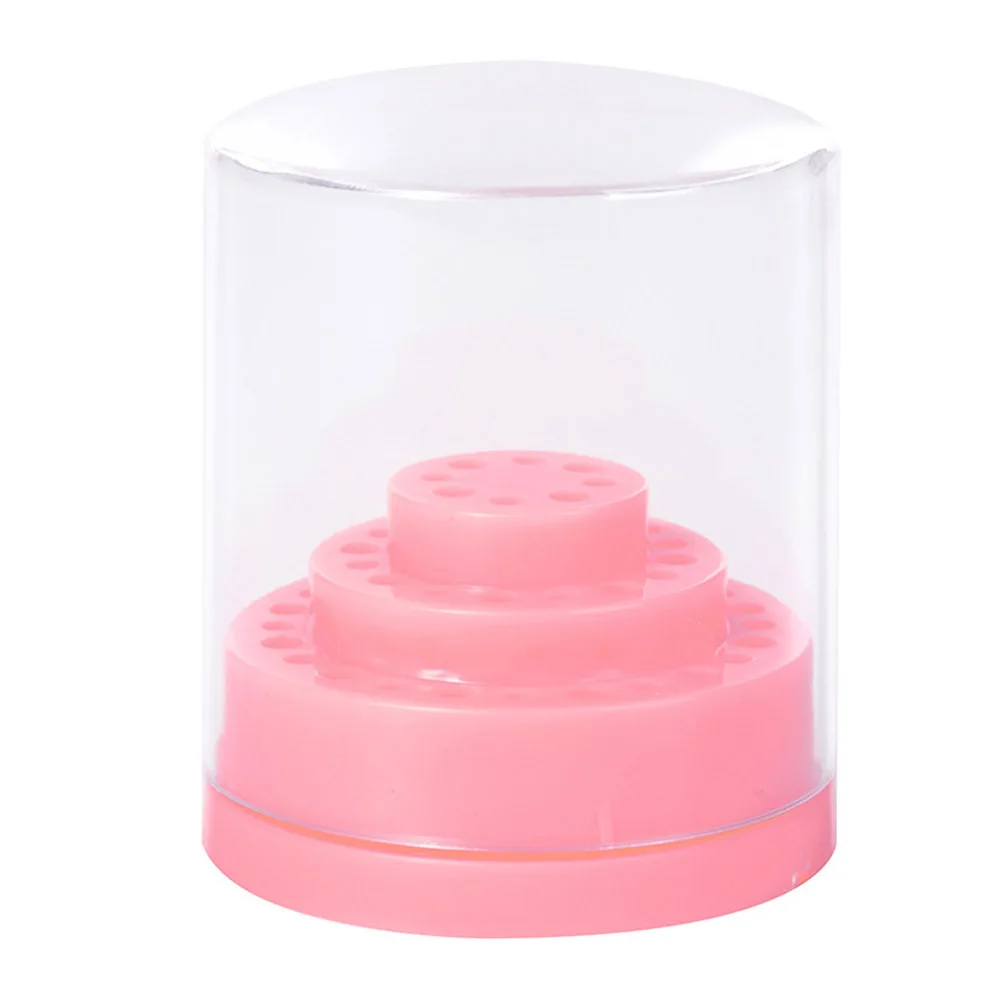 

1pc 48 Holes Bit Storage Box Plastic Dustproof Organizer For Nail Bit Holder Stand Manicure Drill Bits Holder Stand Display Case
