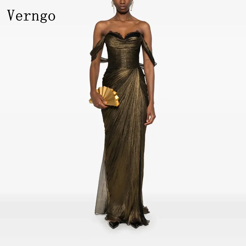 Verngo Shiny Mermaid Prom Gowns Off The Shoulder Mermaid Formal Occasion Dresses Women Modern Evening Dress Customized
