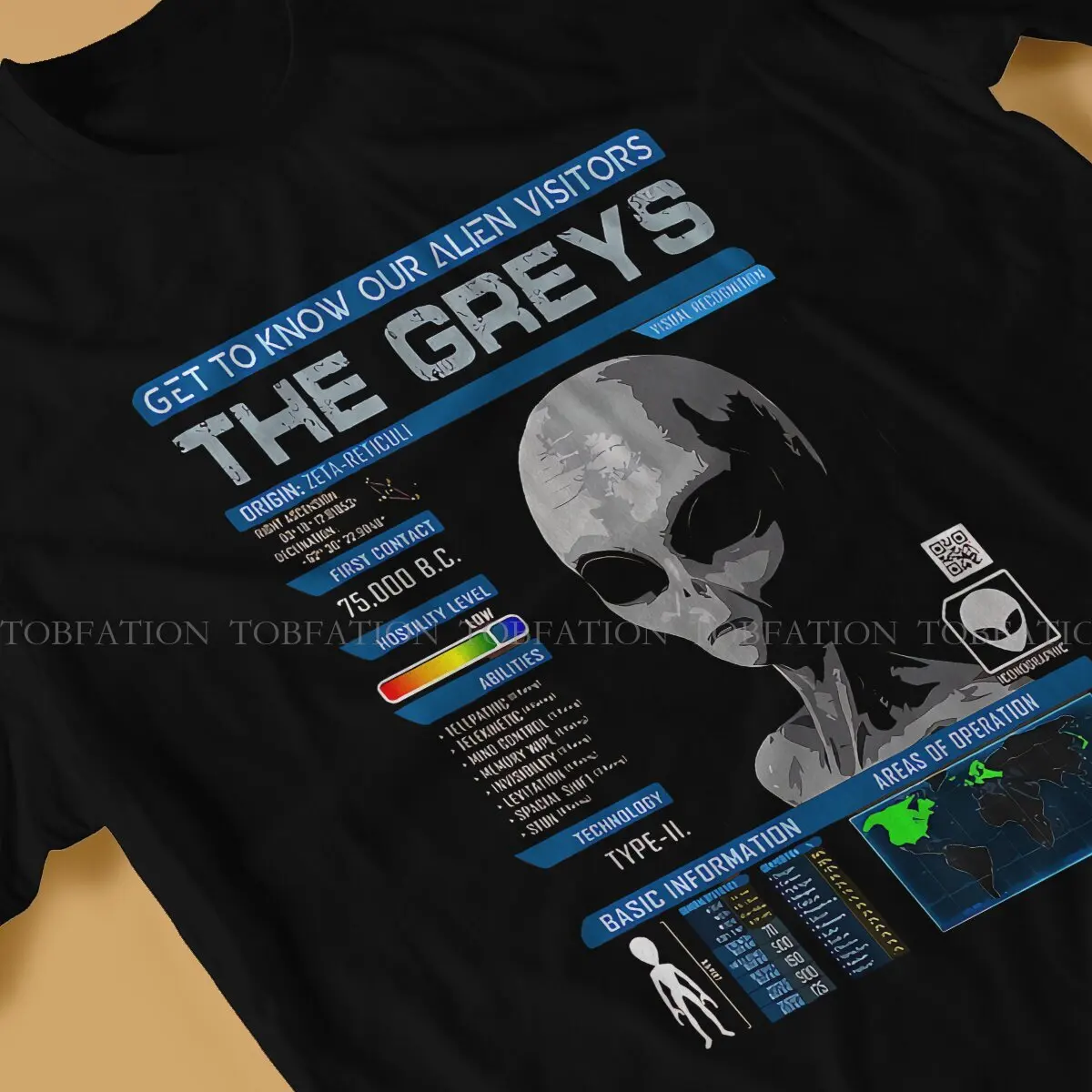 Alien UFO Creative TShirt for Men Our Alien Visitors The Greys Round Neck Basic T Shirt Hip Hop Birthday Gifts Tops 6XL