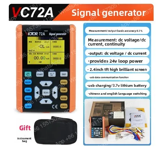 Victory VC72AB process calibrator field analog thermocouple 4-20ma signal generator millivolt signal source