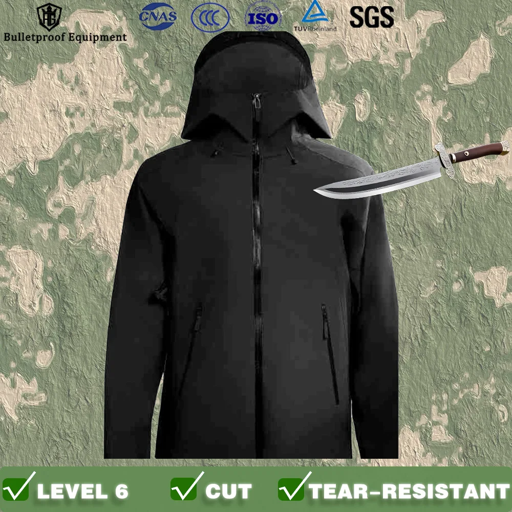 US Standard Level 6 Self-Defense Soft Stab-Proof, Windproof, Cut-Resistant, And Waterproof Outdoor Climbing Protective Clothing