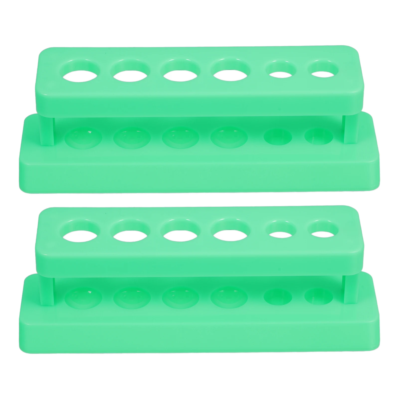 

2pcs Test Tube Rack Plastic Laboratory Apparatus Tubes Holder Bottle Storage Primary Racks test tube organizer shelf