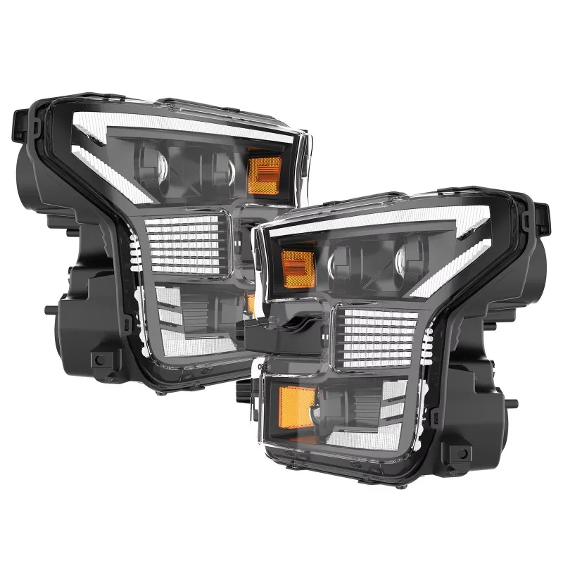 LOYO LED Lamp Head Lights for F150 Pickup 2015-2017 Headlamp Headlight 12V Car Light for raptor 2016-2021