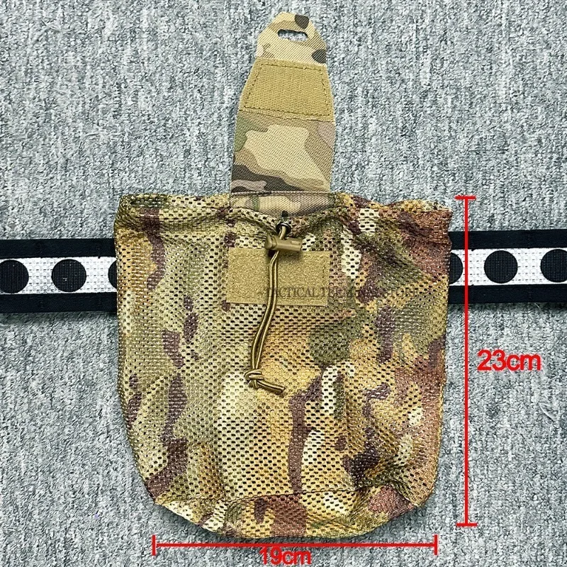 Taktische Folding Dump Pouch Kordelzug Magazin Utility Pouch Mesh Taille Tasche Roll Up Faltbare Recovery Tool Pack EDC Lagerung Tasche – Detail 9