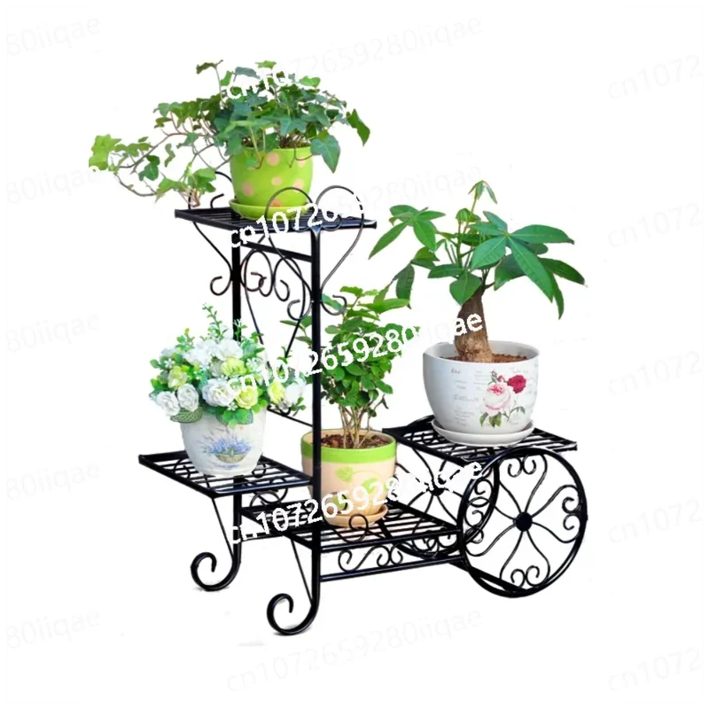 Iron frame succulent chlorophytum plant flowerpot frame