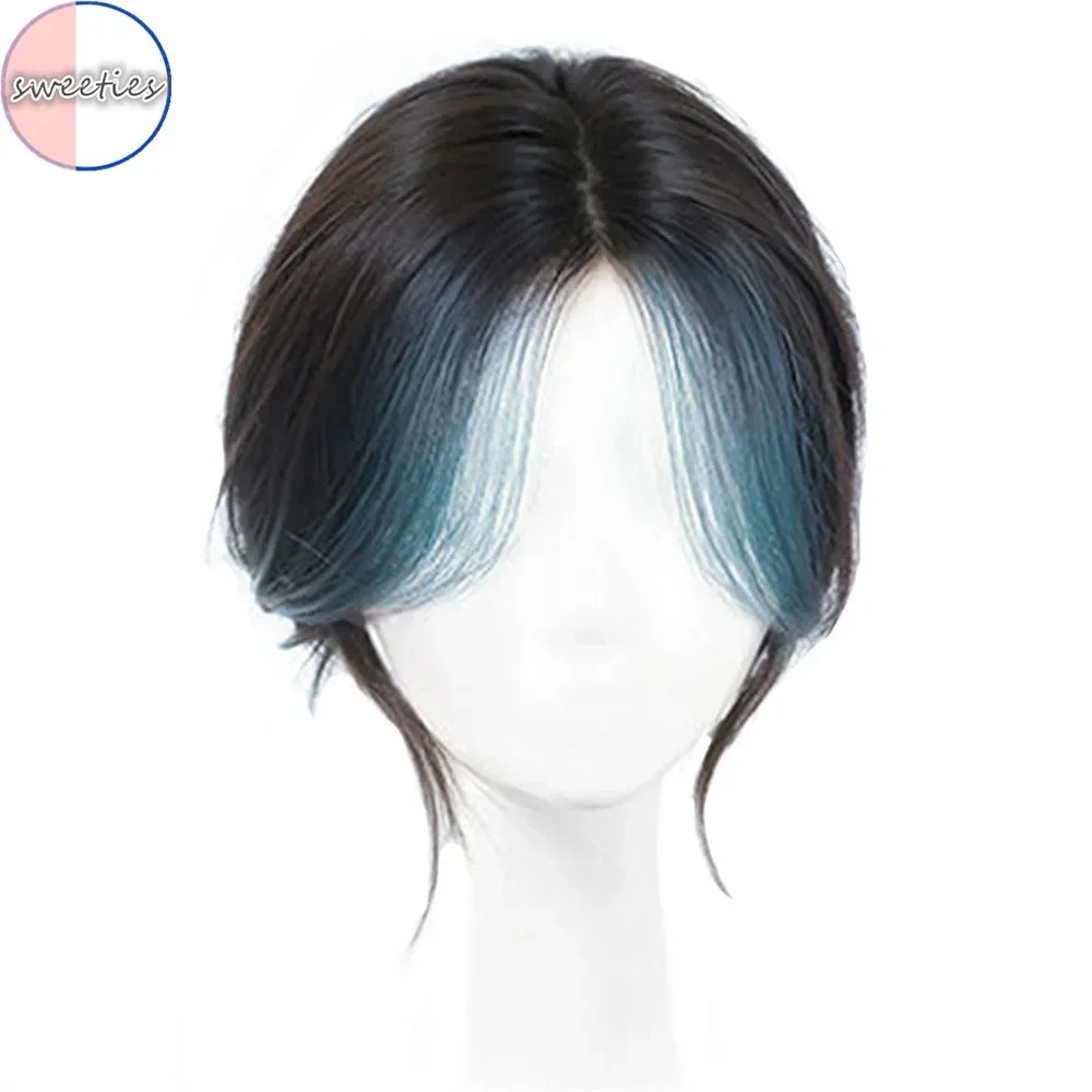 Synthetic wig Highlighted front forehead bangs wig natural seamless Character bangs wigs piece 25cm