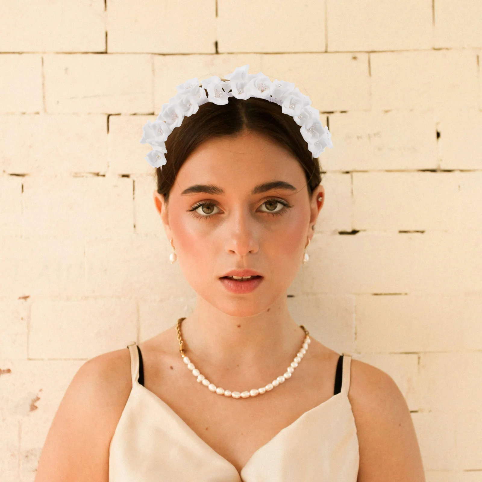 

Prom Handmade Flowers on The Headband Bridesmaid Headbands Clay Cosplay for Women