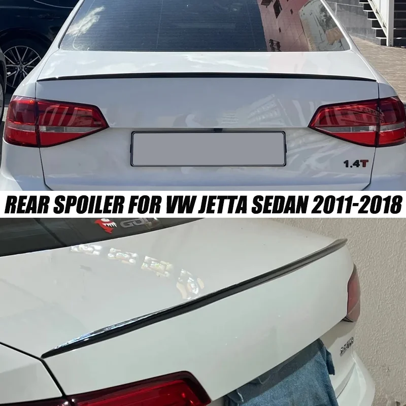 2011-2018 Car Rear Spoiler For Volkswagen VW Jetta Sedan Trunk Wing Lip 2012 2013 2014 2015 2016 2017