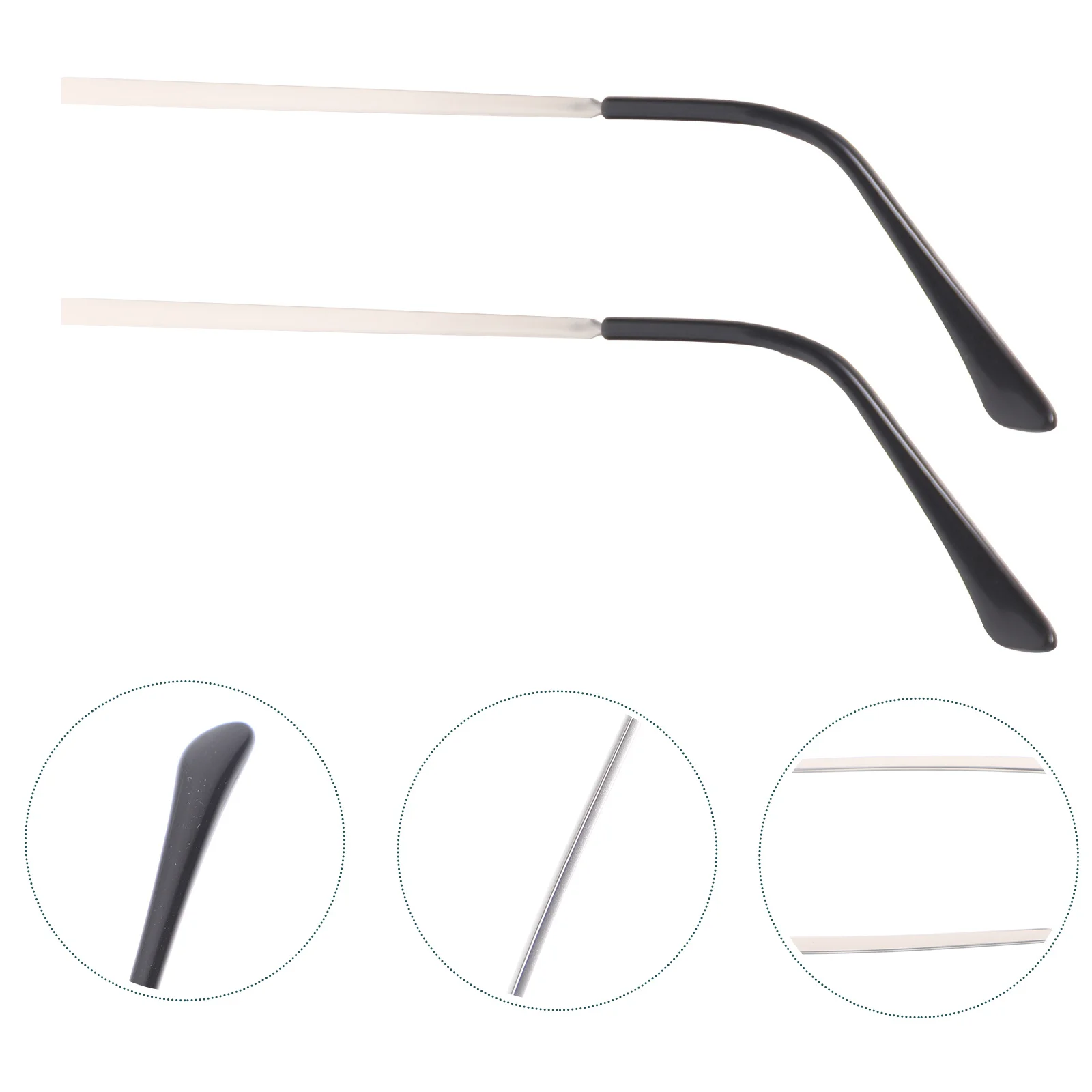 1 Pair Metal Replacement Glasses Temple Universal Eyeglasses Arms Legs Repair Kit Collision Resistant Lightweight