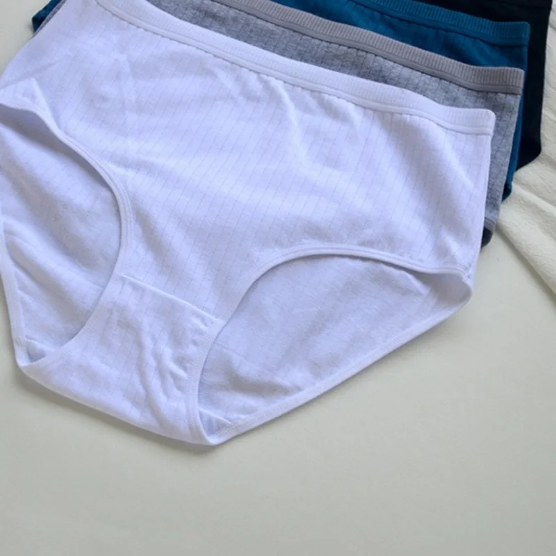 5 ks/sada bavlněných kalhotek s vysokým pasem, sexy spodní prádlo, jednobarevné kalhotky, dámské bezešvé spodní prádlo, pohodlné kalhotky - náhled 5