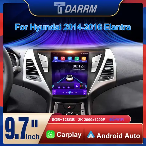 9.7 인치 안드로이드 자동차 라디오 화면 LHD 멀티미디어 플레이어 GPS Carplay 자동 탐색 블루투스 DSP For Hyundai Elantra 2014-2016 9.7 인치 안드로이드 자동차 라디오 화면 LHD 멀티미디어 플레이어 GPS Carplay 자동 탐색 블루투스 DSP For Hyundai Elantra 2014-2016