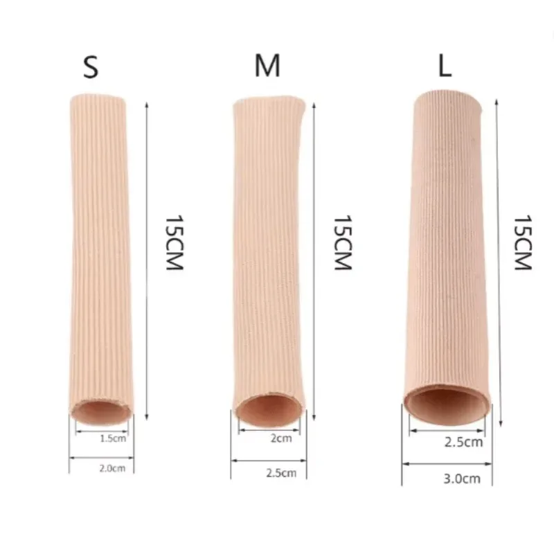 Elastic Fiber Gel Toe Cover Silicone Toe Protector Tube Anti Friction Foot Care Protective Sleeve Feet Care Accessories