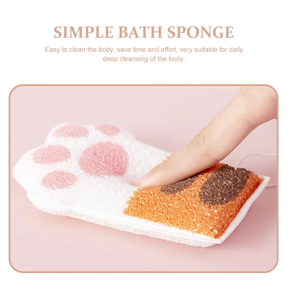 

Baby Bath Sponge Infant Hydrophilic PU Cotton Cartoon Design Newborn Bathing Supplies Small Size Deep Cleansing