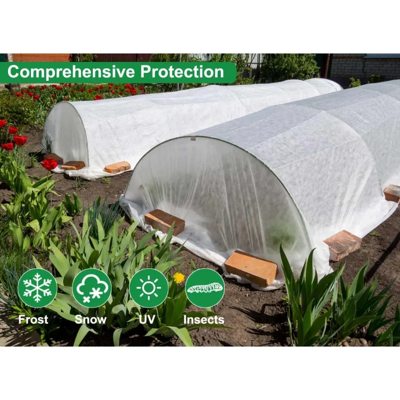 Thickened Non Woven Plant Frost Protection Blanket Floating Row Cover Breathable Freeze Protection Fabric For Vegetables Fruits