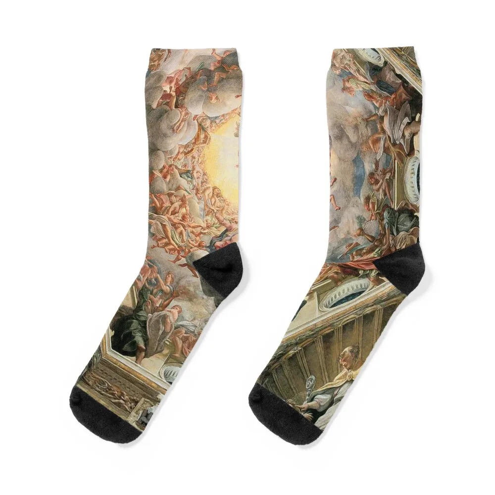 Sistine Chapel Ceiling Michelangelo Socks valentine gift ideas golf anti slip football Men Socks Women's