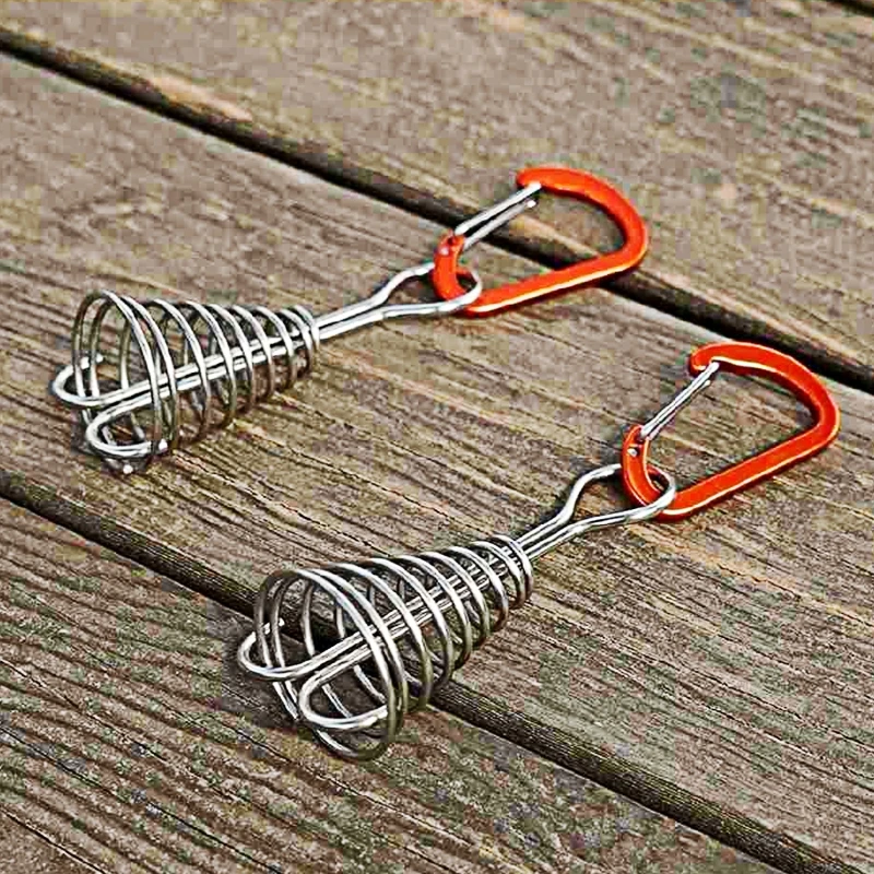 Octopus Deck Peg 10pcs/set Stainless Steel Tent Accessories Board Peg Spiral Drop Shipping