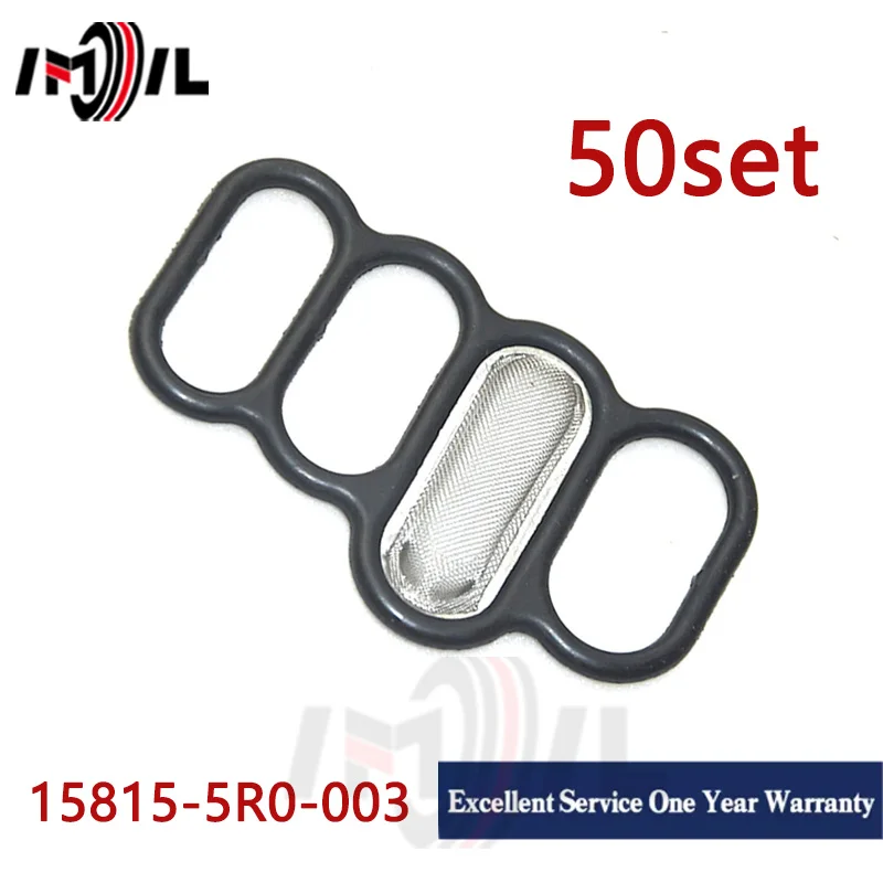 Válvula de carrete con filtro OEM 15815-5R0-003 para Honda Fit, accesorios de filtro de junta de válvula solenoide 1.5 VTEC 15815 5R0 003