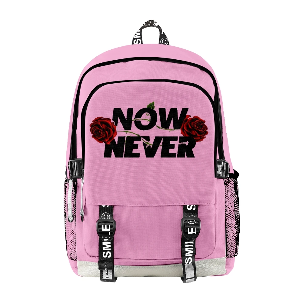 Ransel Colby Brock Now Or Never Black 2022 Tas Sekolah Gaya Kasual Tas Unisex Wanita Pria Anak Perempuan Anak Laki-laki XPLR