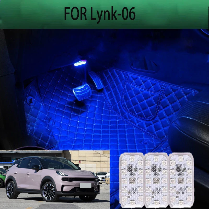 

FOR Lynk-06 LED Car Interior Ambient Foot Light Atmosphere Decorative Lamps Party decoration lights Neon strips