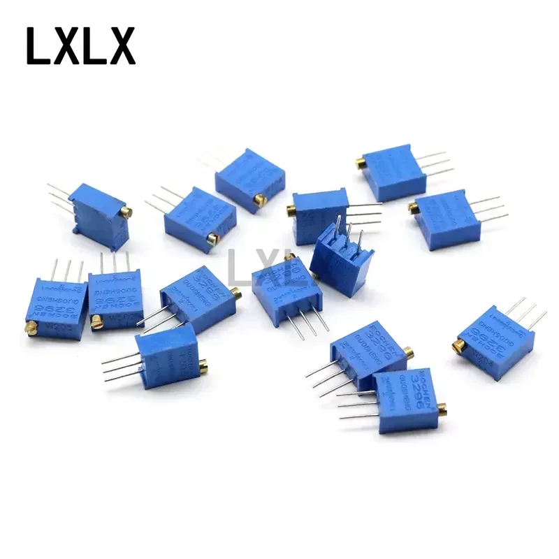 40PCS 3296W  Triode Adjustable Resistor Trimmer Potentiometer 3296X 50 100 200 500 1K 2K 5K 10K 20K 50K100K 200K 500K 1M Ohm 103