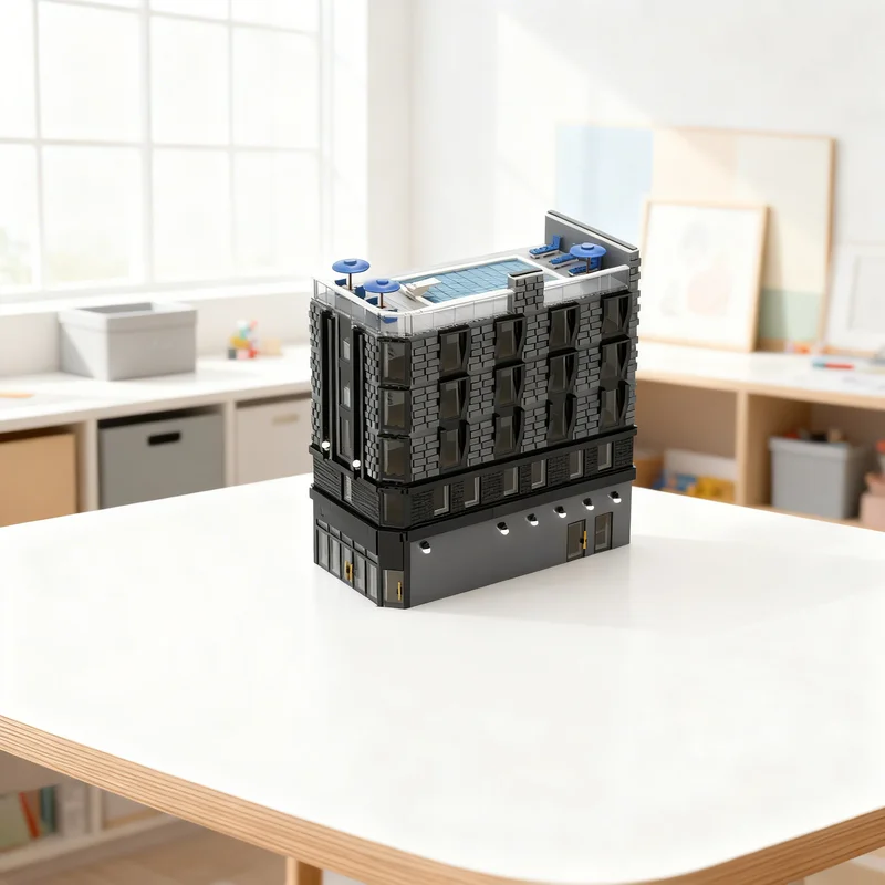 

7306 деталей MOC: Модульный конструктор «Отель» (уличный пейзаж) – Рождественский подарок, игрушка, креативная идея для самостоятельной сборки, развивающий конструктор из кирпичиков