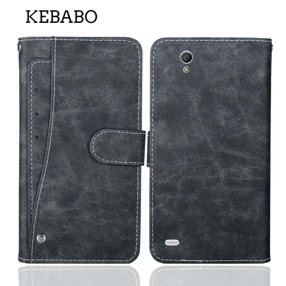 Leather Wallet For Sony Xperia C4 Case 5.5