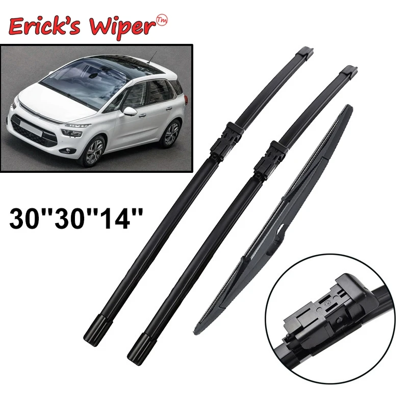 

Erick's Wiper Front & Rear Wiper Blades Set For Citroen C4 Picasso 2 2013 - 2022 Windshield Windscreen Window Brushes 30"30"14"