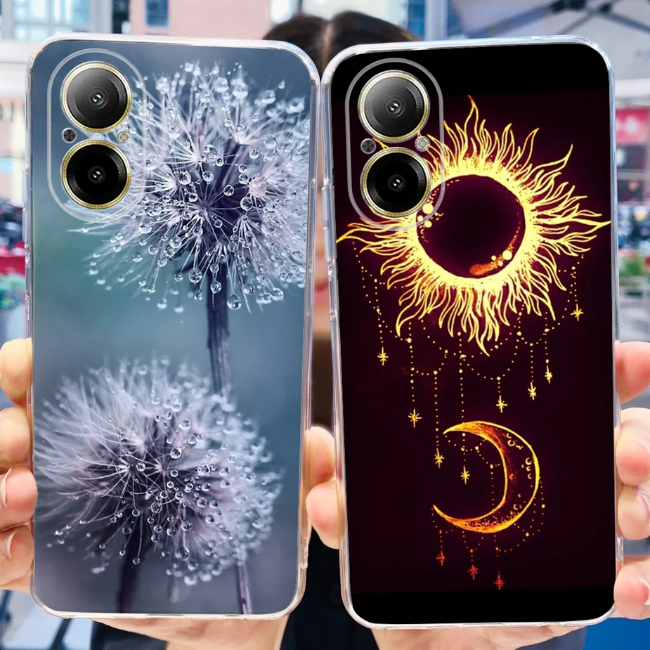 For Realme C67 4G Case RMX3890 New Fashion Painted Cover Clear Silicone Phone Cases For Realme C67 C 67 RealmeC67 5G Soft Fundas