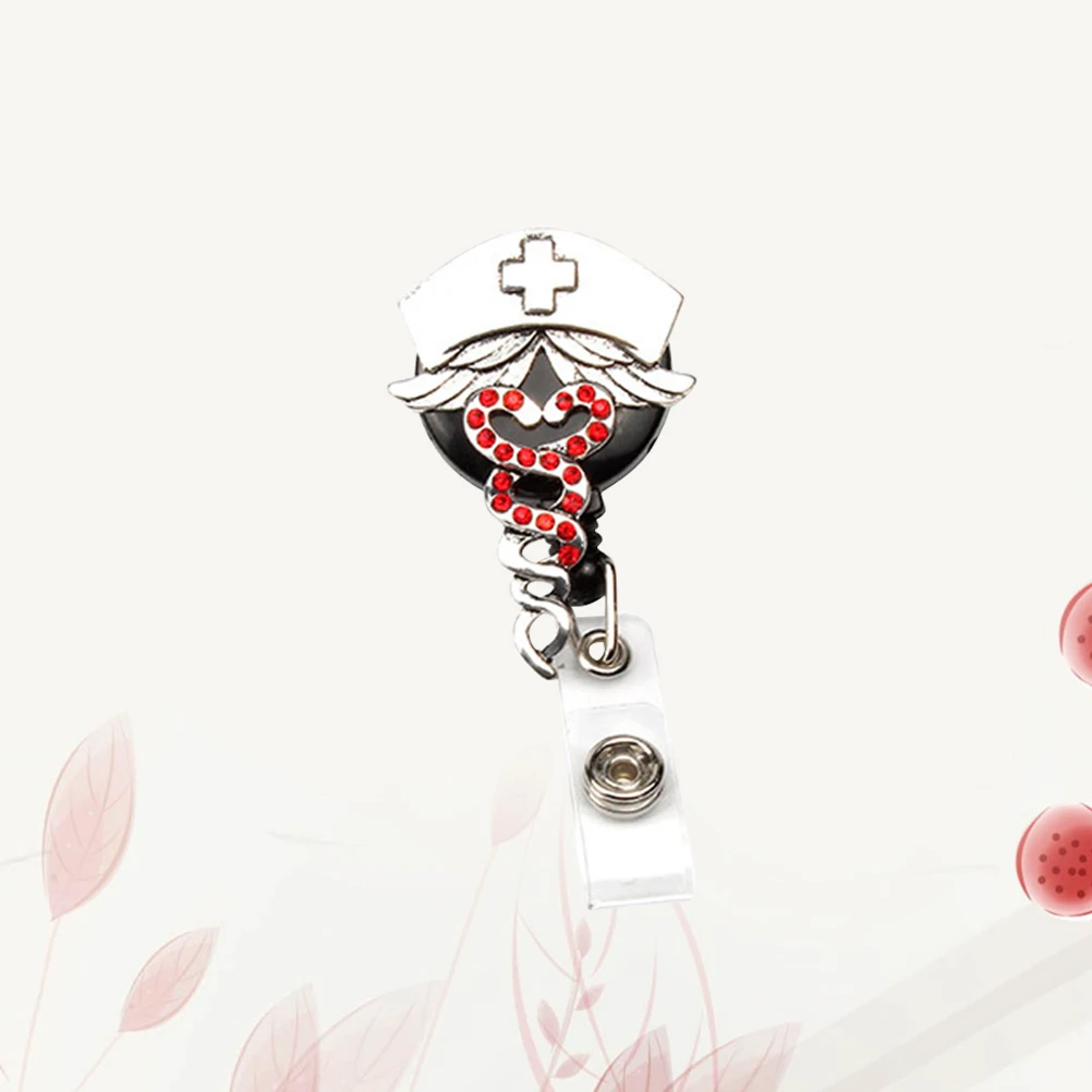 

Easy-to-pull Badge Retractable Name Key Card Telescopic Buckle ID Sleeve Reel Clip Jewelry