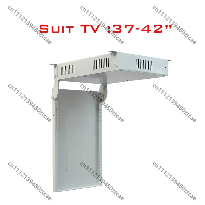 Electric Motorized TV Ceiling Mount Remote Control Flip Inward Rotating Lift Hanger for LCD LED TV Up to 100 Inch