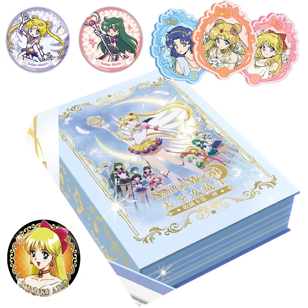 Wholesale Sailor Moon Card For Children Aino Minako Kunzite Tsukino Usagi Japanese Anime Limited Game Collection Card Kids Toys