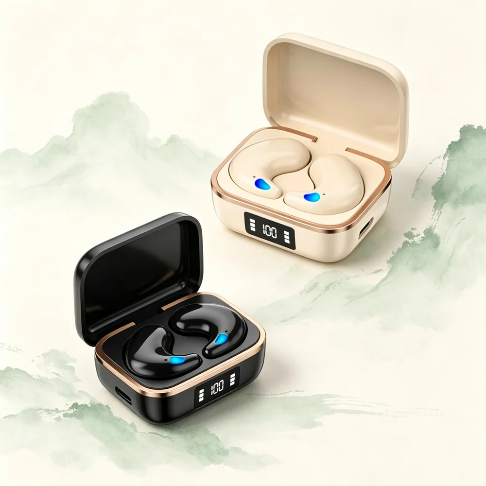 TWS Wireless Headphones Bluetooth Earbuds Compact Bluetooth Earphones Offer Superior Noise Isolation for Daily Subway Commutes