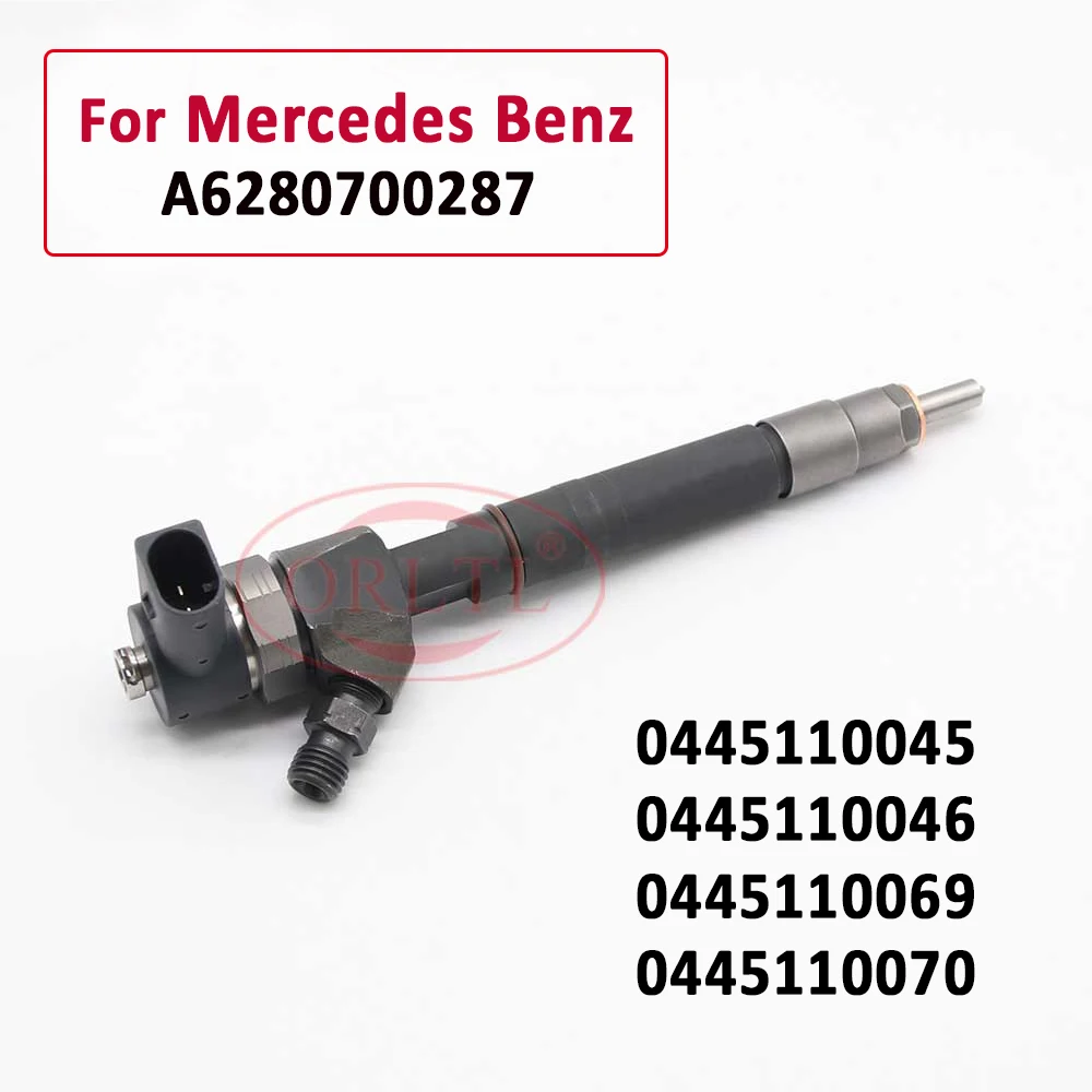 ORLTL 0445110070 0445110069 Common Rail Fuel Injector 0986435158 6110700887 Auto 0445110045 0445110046 For Mercede Sprinter