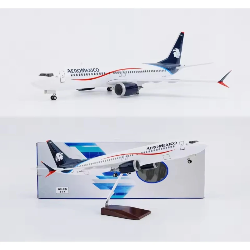 1/142 สเก็ตเครื่องบินเม็กซิกันแอร์ไลน์โบอิ้ง 737MAX AEROMEXICO เครื่องบินไดคาสเรซิ่นเครื่องบินของเล่นคอลเลกชันของขวัญ