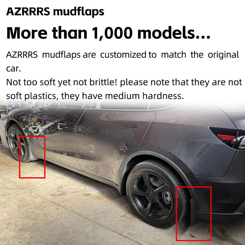 واقيات الطين لـ JETOUR X50 2024 2025 واقيات الطين واقيات الطين واقيات الرذاذ عجلات أمامية وخلفية ملحقات السيارة 4 قطعة #2