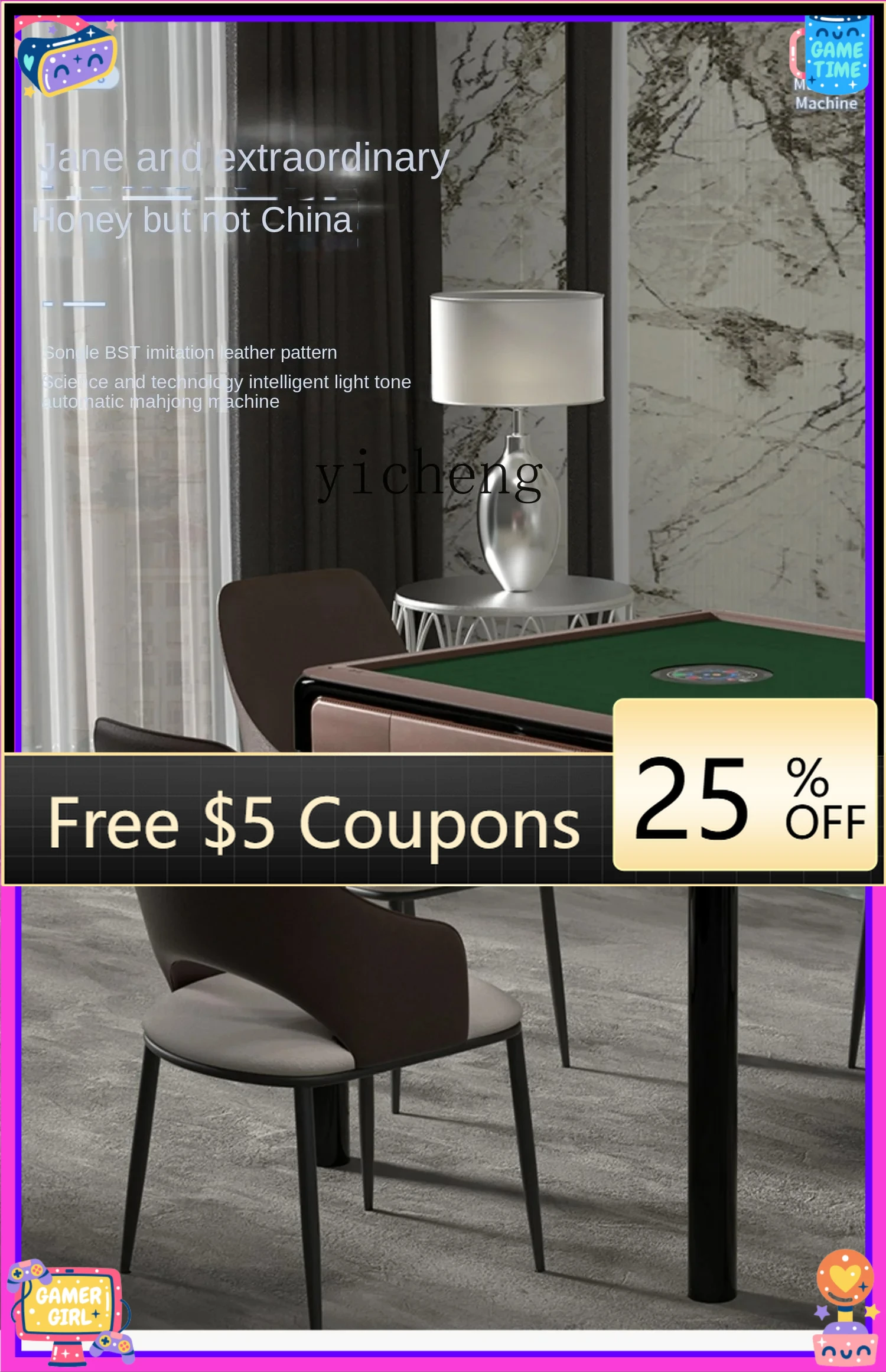 

BB Автоматический стол для маджонга Складной автоматический автомат для маджонга Бытовой новый стол для маджонга Четырехпортовая машина