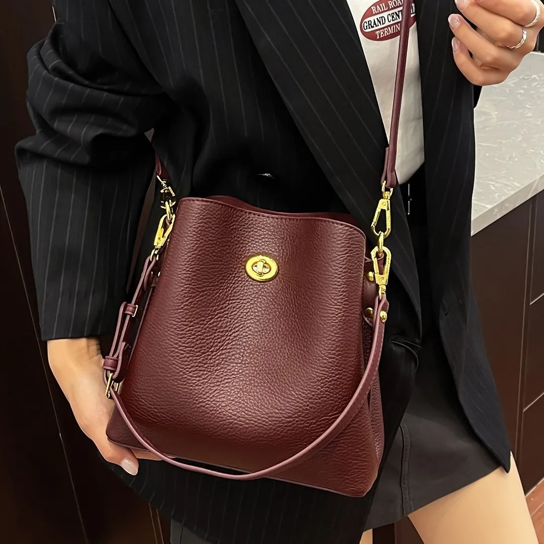 Thumbnail 3 - #46 Low Price Soft Leather Bucket Bags Deals