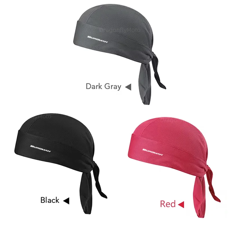 Summer Cycling Cap Quick Dry Breathable Pirate Hat ForSUZUKI Burgman 400 650 125 AN400 AN650 AN SKYWAVE 400 Motorcycle Hat