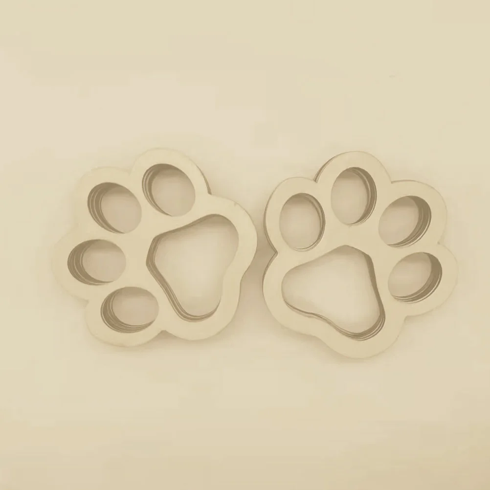 

30pcs Dog Paw Craft Unfinished Wood Cutouts Diy Wooden Slices For Gift Tags Party Decorations Animal Theme Crafts Handicraft